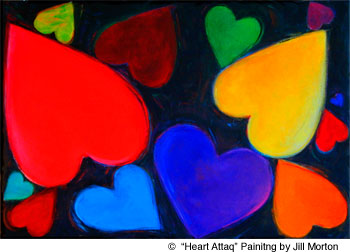 Heart Attaq painting by Jill Morton
